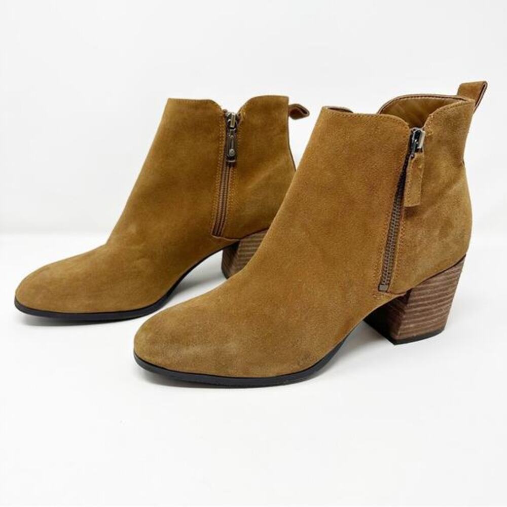 Blondo Women’s Siena Waterproof Suede Leather Heeled Ankle Boot Bootie Size 11M